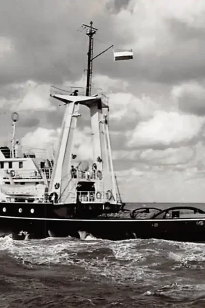 IJmuiden Oceangoing motor tug Gelderland N.V. Bureau Wijsmuller Sleepboot 1963 Schepen Scheepvaart HC5722 Autentyczny