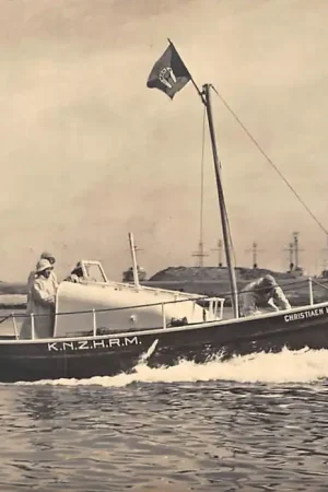 Promocja Den Helder Motorreddingvlet Christiaen Huygens Reddingboot Scheepvaart Schepen 1956 Reclame Amstleven Verzekeringen Amsterdam HC5715