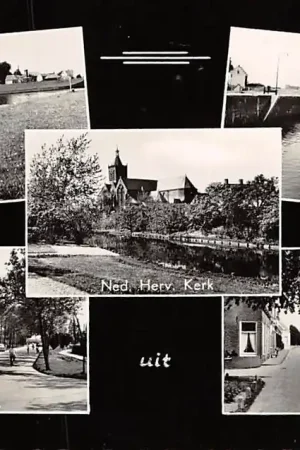 Tani Vianen Groeten uit 1959 Sluis Lek Hogelandseweg en Buitenlandpoort HC5711