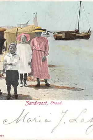 Zandvoort Strand en Zee met vissers schepen 1904 HC5695 Ostatnia szansa