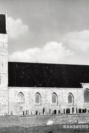 Wanswerd Friesland Ned. Herv. Kerk met begraafplaats HC5682 Popularny