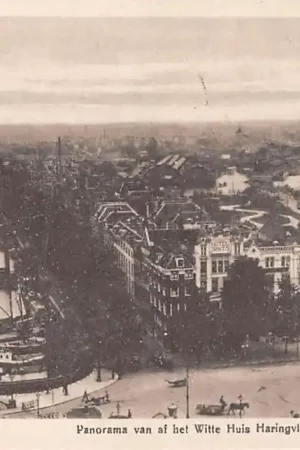 Rotterdam Panorama van af het Witte Huis Haringvliet Hoofdplein en Oosterkade 1919 HC5392 Tylko dziś