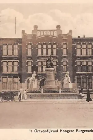 Zwrot pieniędzy Rotterdam 's-Gravendijkwal Hoogere Burger school Monument van 'THOFF HC5391