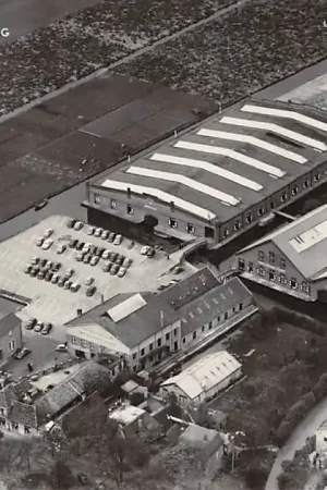 Bovenkarspel Bloembollen veiling West-Friesland KLM Luchtfoto HC5222 Autentyczny