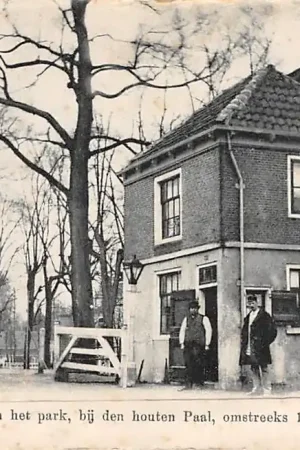 Wyprzedaż Rotterdam Tol in het park, bij den houten Paal, omstreeks 1886 Paard en wagen HC5178