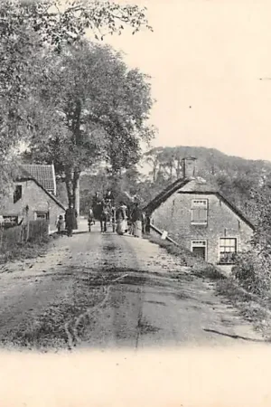 Stolwijkersluis bij Gouda Gouderakscheweg met paard en wagen Gompers HC4957 Autentyczny