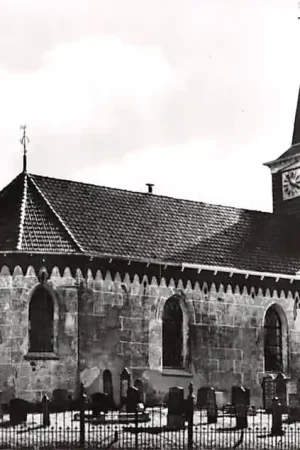 Lollum Ned. Hervormde Kerk met begraafplaats 1968 Friesland HC4691 Wysoka jakość