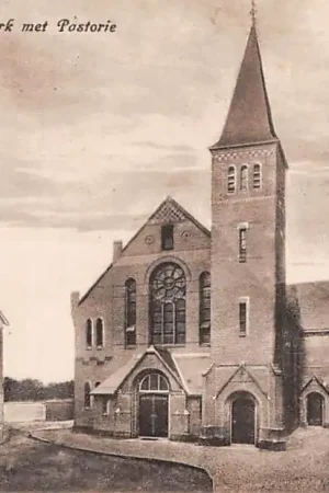 's-Gravenzande Gereformeerde Kerk met Pastorie 1945 HC4269 Zwrot pieniędzy