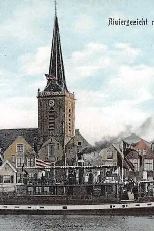 Nowość Ouderkerk aan den IJssel Stoombootreederij De IJssel tussen Gouda en Rotterdam Scheepvaart Binnenvaart HC4336