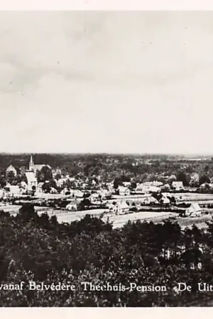 Promocja Hellendoorn Panorama vanaf Belvedère Theehuis Pension De Uitkijk 1948 HC4515