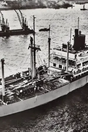 Rotterdam Motorduwboot Watervogel met 6 duwbakken proefvaart Haringvliet 1973 PHs. van Ommeren Scheepvaart Binnenvaart schepen HC4513 Darmowa dostawa