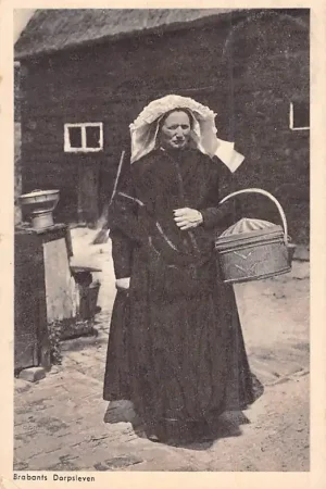 Noord-Brabant Dorpsleven Ik gao naor de mart Klederdracht Vintage HC4116 Niska cena