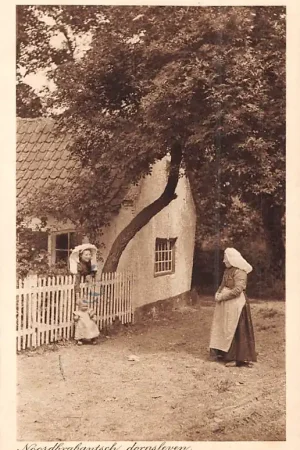 Rabat Noord-Brabants Dorpsleven Vrouwen in klederdracht 1913 Vintage HC4114