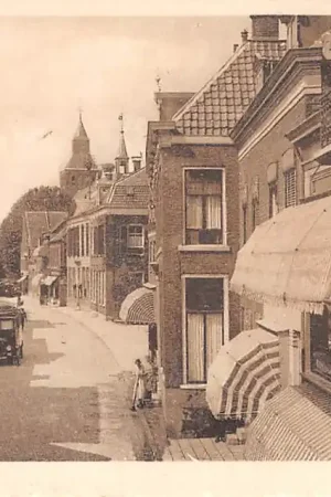 Leerdam Kerkstraat met vracht auto 1925 HC3983 Wyprzedaż