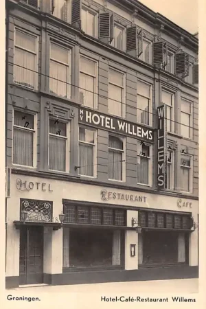 Groningen Reclame kaart Hotel Cafe Restaurant Willems HC3699 Premium