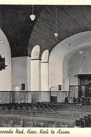 Assen Interieur der gerestaureerde Ned. Hervormde Kerk Orgel en Preekstoel HC3374 Najlepsza cena