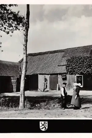 Noord-Brabant Dorpsleven Mooi Nederland Buurpraatje 1950 HC3525 Szybka dostawa