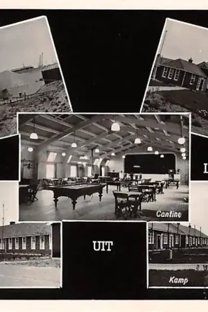 Lelystad Groeten uit 1955 Sluisbouw Restaurant Keuken met Kampbeheerderswoning Cantine Kamp HC3402 Oferta