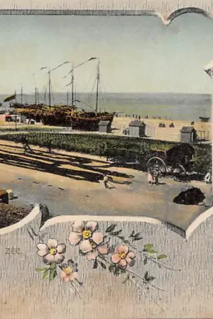 Katwijk aan Zee Vissers schepen op het strand HC3312 Bezpieczna płatność