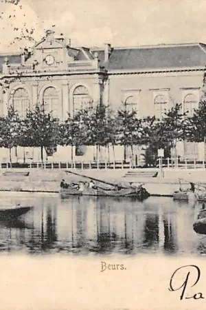 Leeuwarden Beurs met binnenvaart schepen 1903 HC2850 Szybka dostawa