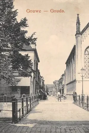 Gouda Gouwe Brug Groenendaal Lutherse Kerk HC2962 Rabat