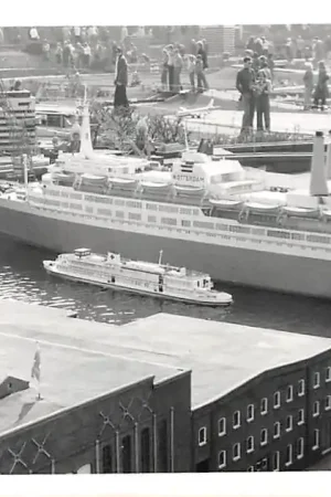 Autentyczny 's-Gravenhage Fotokaart Madurodam Haven en schepen Den Haag HC2819