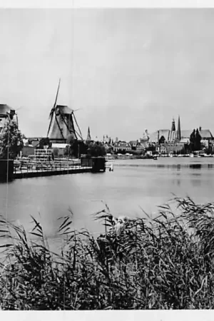 Weesp de Vecht Molen Kerk 1954 HC2349 Najlepsza cena