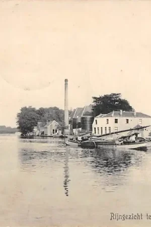 Alphen aan den Rijn Rijngezicht bij 's Molenaars 1910 Binnenvaart schepen HC2301 Oferta