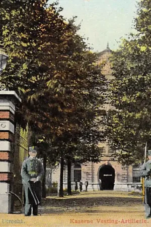 Utrecht Kazerne Vesting-Artillerie Soldaten Militair 1907 HC2551 Oferta limitowana