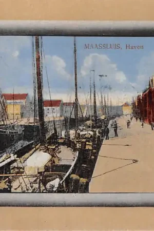 Maassluis Haven 1922 Binnenvaart schepen HC2267 Ostatnia szansa