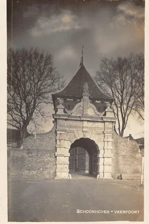 Tylko dziś Schoonhoven Fotokaart Photo Rotatie Pers V.d. List Veerpoort 1930 HC1597