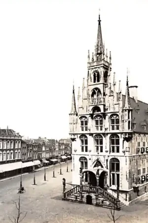 Oferta limitowana Gouda Stadhuis en Markt 1957 HC1564