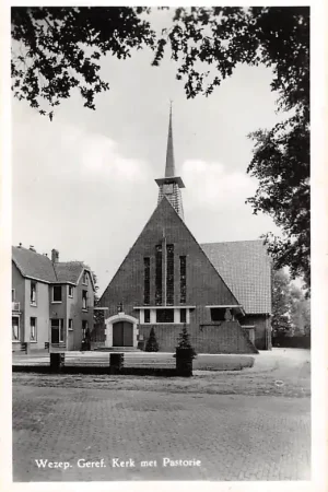 Tylko dziś Wezep Gereformeerde Kerk met Pastorie 1963 HC1418