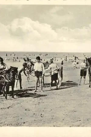 Katwijk aan Zee 1937 Strand Paard en wagen HC1375 Rabat
