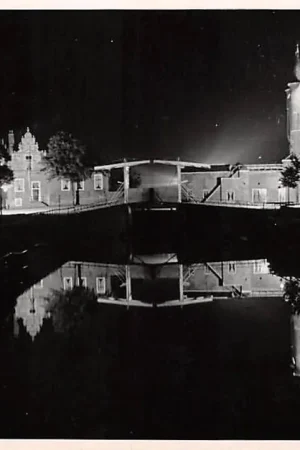 Wyprzedaż Zierikzee bij Nacht Fotokaart R. ten Kate HC1437