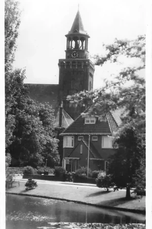 Rabat Bodegraven 1954 Villa met Hervormde Kerk HC1339