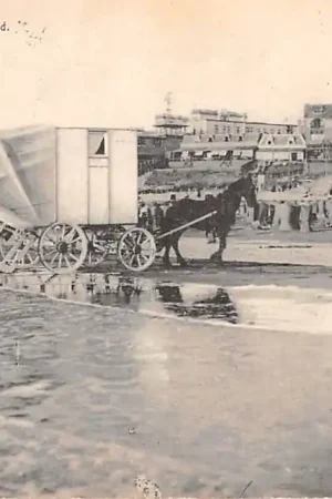 Zandvoort 1909 Strand met Paard en bad koets HC1323 Oryginalny