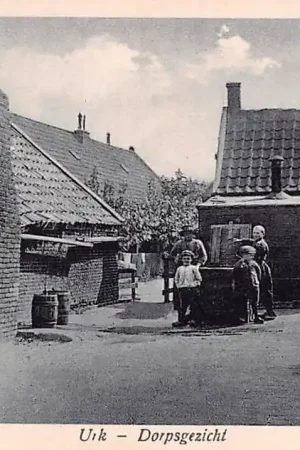 Wysoka jakość Urk Dorpsgezicht Klederdracht 1927 Vintage HC1288