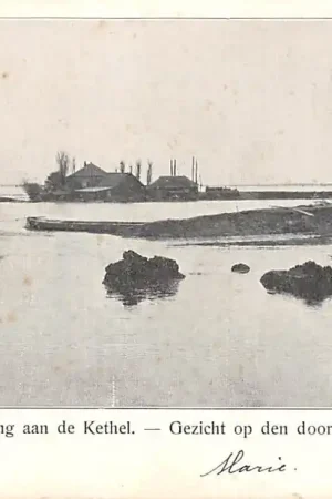 Zamów teraz Schiedam Kethel Rotterdam Overstrooming aan de Kethel - Gezicht op den doorgebroken Dijk (2) HC17022