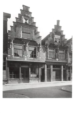 Promocja Zo was Dordrecht Gevels Breestraat omstreeks 1925 afgebroken bij doorbraak naar Bethlehemplein HC16990
