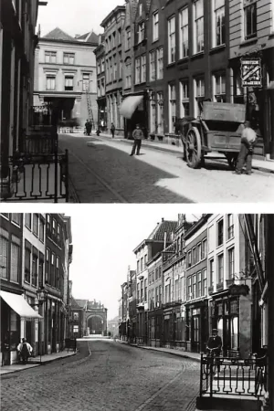 Zo was Dordrecht Prinsenstraat omstreeks 1905 HC16938 Wysoka jakość