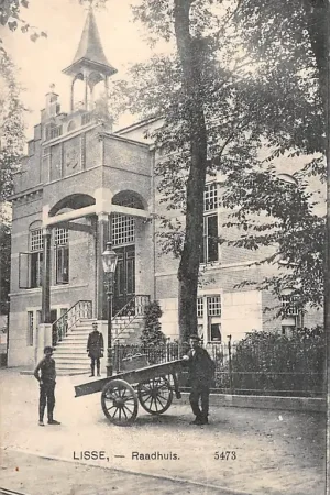 Lisse Raadhuis 1914 Handkar en veldwachter HC16757 Niska cena