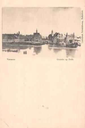 Oferta limitowana Delft Gezicht op Delft Vermeer HC16137