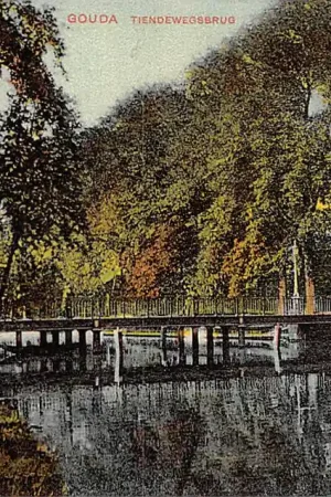 Promocja Gouda Tiendewegsbrug Fluweelensingel 1912 HC15794
