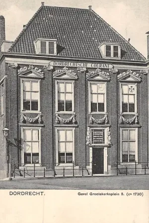 Dordrecht Grootekerksplein 5 Gevel Dordrechtsche Courant HC14875 Szybka dostawa