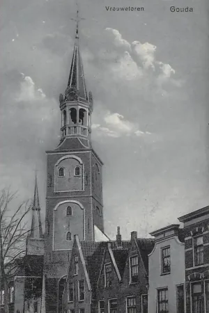 Rabat Gouda Nieuwehaven Vrouwetoren en Kleiwegkerk HC14698