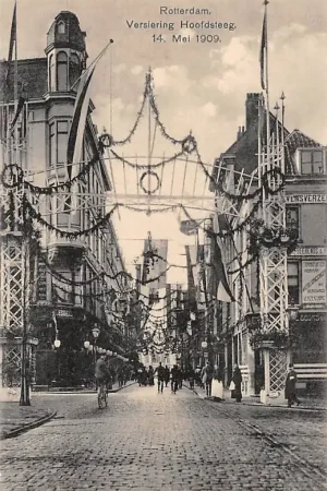 Kup teraz Rotterdam Hoofdsteeg Versiering 14 mei 1909 HC14254