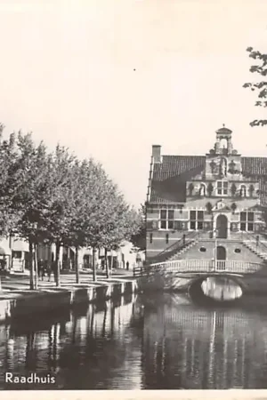 Promocja Oud-Beijerland Vliet met Raadhuis 1953 Hoeksche Waard HC13635