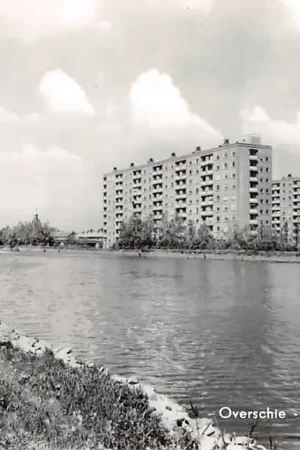 Premium Rotterdam Overschie Spaansebrug en Flats 1968 HC13630
