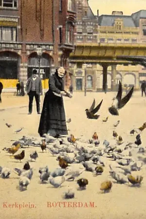 Rotterdam Groote Kerkplein Duivenvrouwtje Hendrika Ham HC12201 Ekspresowa dostawa